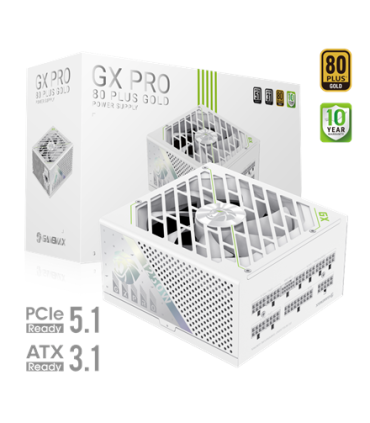 Gamemax Power Supply, 80 PLUS, Gold GX PRO 1250G WH 1250W