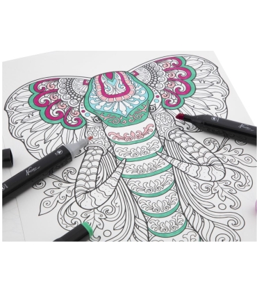 Nassau värviraamat markeritele Loomad, 16 lehte