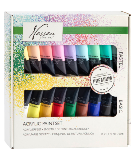 Nassau akrüülvärvid 18 x 36 ml