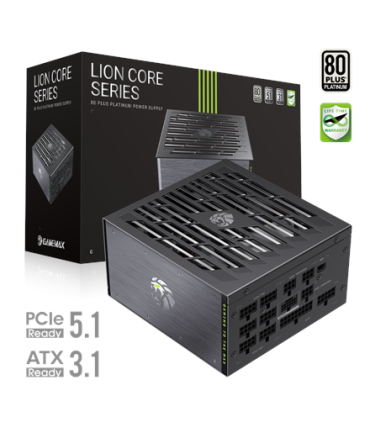 Gamemax Power Supply, 80 PLUS, Platinum LION CORE 1200P 1200 W