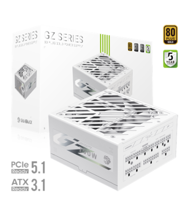 Gamemax Power Supply, 80 PLUS, Gold GZ 750G WH 750 W
