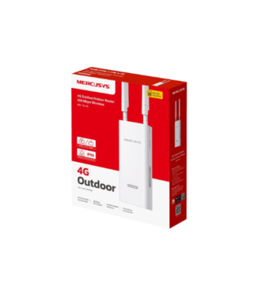 Mercusys MB118-4G | 300 Mbps Wireless 4G LTE Outdoor/Indoor Router | 802.11b | Ethernet LAN (RJ-45) ports 1 | Mesh Support No | 