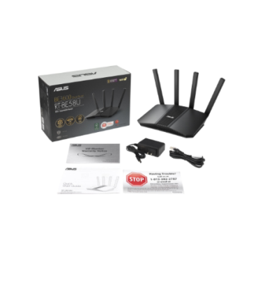 DWiFi 7 AiMesh Extendable Router | RT-BE58U | 802.11be | 10/100/1000 Mbit/s | Ethernet LAN (RJ-45) ports 5 | Mesh Support Yes | 