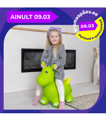 Gerardou0027s Toys Hüppeloom Jumpy Draakon, roheline