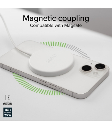 SBS juhtmevaba laadija Magsafe 15W, valge