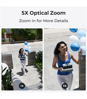 Reolink | 4K PoE IK10 Camera with 5X Optical Zoom | P437 | Dome | 8 MP | 2.7-13.5mm | IP67 | H.265 | Micro SD, Max. 256 GB