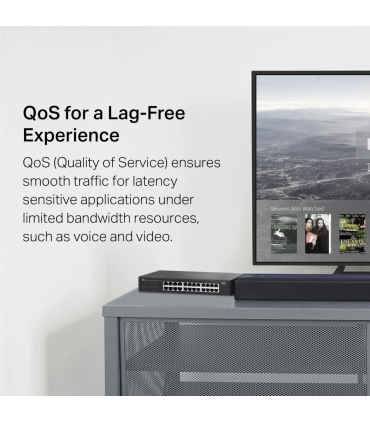 TP-LINK Switch  Switch type Unmanaged 24xRJ-45 ports RJ-45 Ports Type Gigabit Ethernet (10/100/1000) LS1024G