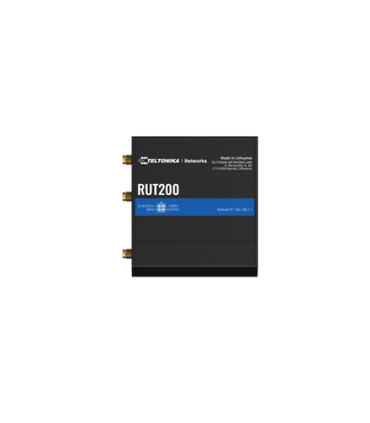 Teltonika | LTE Cat 4 Router | RUT200 | 802.11n | 10/100 Mbit/s | Ethernet LAN (RJ-45) ports 2 | Mesh Support No | MU-MiMO No | 