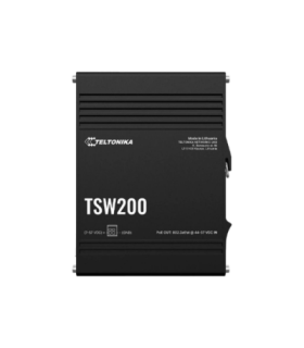 Teltonika TSW200 | Industrial POE+ Ethernet Switch | DIN rail mountable | SFP ports quantity 2 | PoE+ ports quantity 8