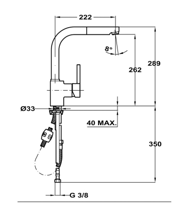 Segisti Teka ARK938 valge
