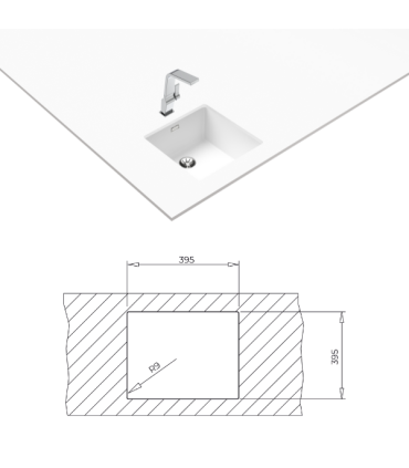Valamu Teka Radea R10 40.40 M-TG valge