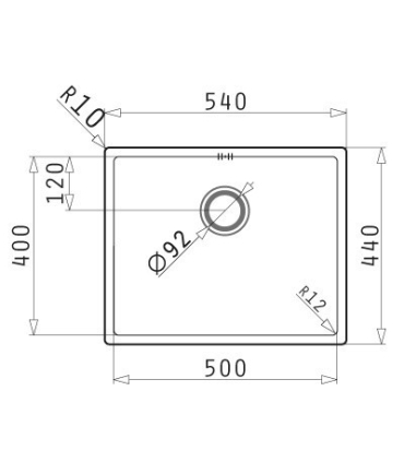 Valamu Pyramis Astris Colora 50x40 vask
