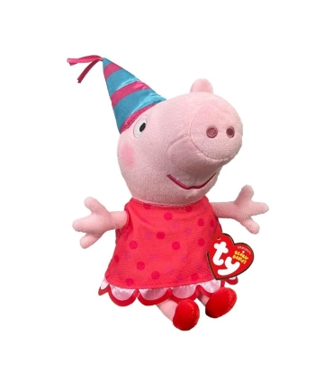 TY Beanie Babies Põrsas Peppa Party 15,5 cm
