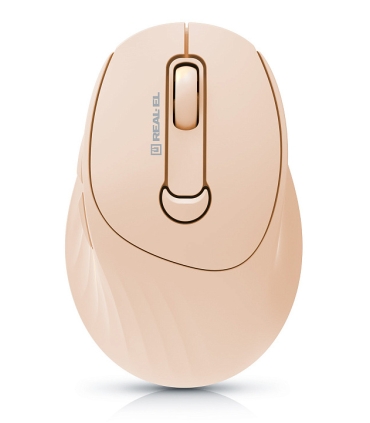 REAL-EL RM-370W juhtmevaba hiir , beež