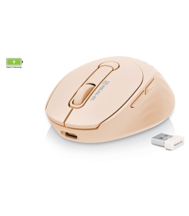 REAL-EL RM-370W juhtmevaba hiir , beež