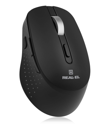 REAL-EL RM-380W juhtmevaba/BT hiir , must