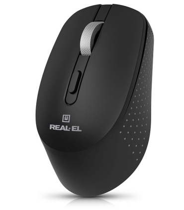 REAL-EL RM-380W juhtmevaba/BT hiir , must