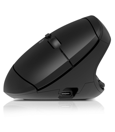 REAL-EL RM-490W ergonoomiline vertikaalne juhtmevaba+BT hiir, must