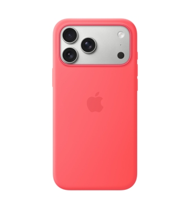iPhone 17 Pro Max Silicone Case with MagSafe – Bright Guava