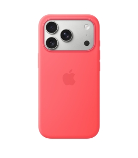 Apple iPhone 17 Pro Silicone Case with MagSafe – Bright Guava