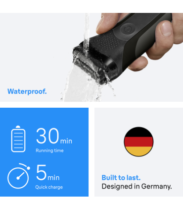 Braun 300BT Series 3, Black, + Trimmer