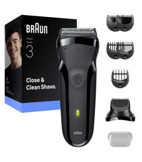 Braun 300BT Series 3, Black, + Trimmer