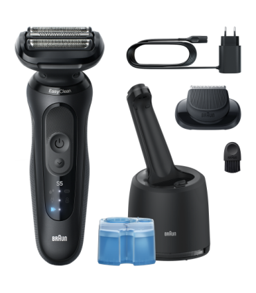 Braun 52-N7200cc Series 5 SkinFlex, 4in1 SmartCare Center, Black, + Trimmer