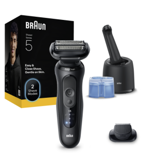 Braun 52-N7200cc Series 5 SkinFlex, 4in1 SmartCare Center, Black, + Trimmer