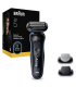 Braun 52-B1650s Series 5 SkinFlex, Black/Blue, + Trimmer & Body