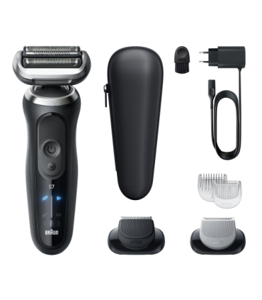 Braun 72-N1620s Series 7 360° SkinFlex, Black, + Trimmer & Body