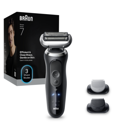 Braun 72-N1620s Series 7 360° SkinFlex, Black, + Trimmer & Body