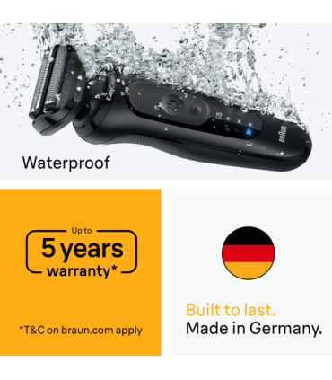 Braun 52-N1200s Series 5 SkinFlex, Black, + Trimmer