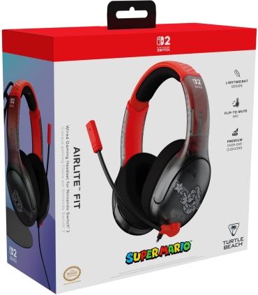 Turtle Beach Airlite Fit Nintendo Switch 2, Mario Star