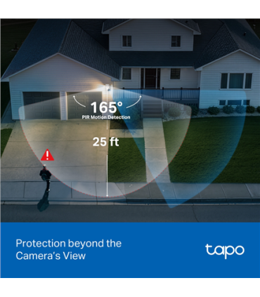 TP-LINK Tapo C710 | Pan/Tilt Security Floodlight Camera | 3 MP | F/2.0 | IP65 | H.264 | microSD up to 512 GB