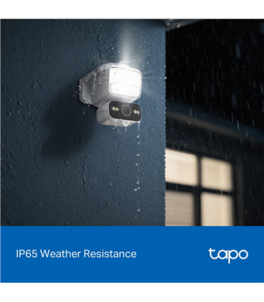 TP-LINK Tapo C710 | Pan/Tilt Security Floodlight Camera | 3 MP | F/2.0 | IP65 | H.264 | microSD up to 512 GB