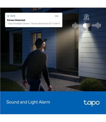 TP-LINK Tapo C710 | Pan/Tilt Security Floodlight Camera | 3 MP | F/2.0 | IP65 | H.264 | microSD up to 512 GB