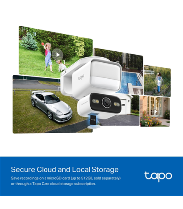 TP-LINK Tapo C710 | Pan/Tilt Security Floodlight Camera | 3 MP | F/2.0 | IP65 | H.264 | microSD up to 512 GB