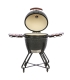 TunaBone Kamado classic 23" grill, size L, dark grey