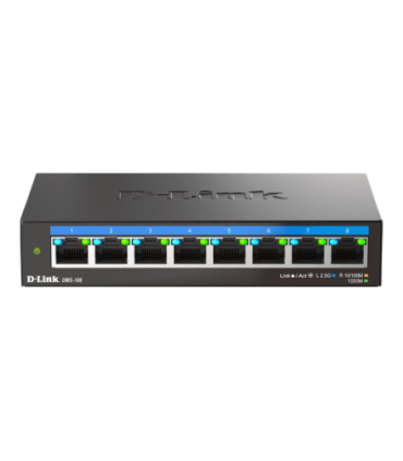 D-Link DMS-108/E | 8-Port 2.5G Multi-Gigabit Desktop Switch | Desktop | Unmanaged