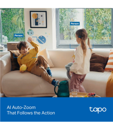 TP-LINK Tapo C250 | Pan/Tilt AI Home Security Wi-Fi Camera | PTZ | 8 MP | 4mm/F1.6 | H.265 | MicroSD Card up to 512 GB