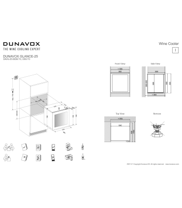 Dunavox DAVG-25.63DMB.TO Glance veinikülmik