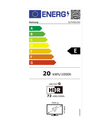 Samsung Odyssey OLED G6 G61SH 27"