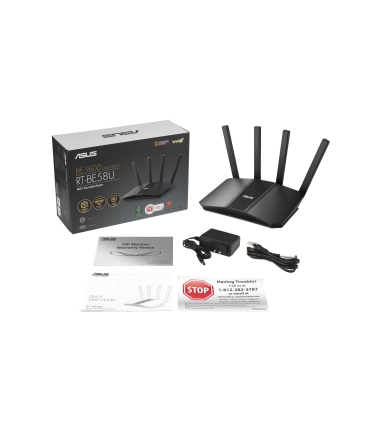 ASUS Wireless Router  Router Mesh LAN \ WAN ports 2 Number of antennas 4 RT-BE58U