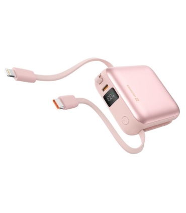 Swissten akupank 10000 mAh koos juhtmetega, roosa