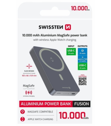 Swissten Fusion MagSafe akupank 10000 mAh