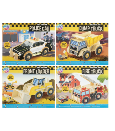 Moxy puidust 3D pusle kleebistega, auto