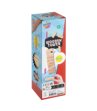 Lauamäng Tasakaalutorn puidust, 54 tk