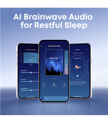 Anker Smart ANC Sleep Earbuds with AI Brainwave Audio Sleep A30