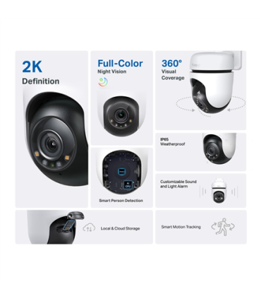 TP-LINK | Pan/Tilt Security Wi-Fi Camera | Tapo C510W | Dome | 3 MP | 3.9mm | IP65 | H.264 | MicroSD, up to 512 GB