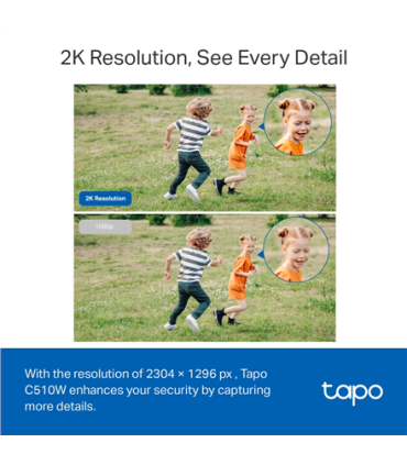 TP-LINK | Pan/Tilt Security Wi-Fi Camera | Tapo C510W | Dome | 3 MP | 3.9mm | IP65 | H.264 | MicroSD, up to 512 GB
